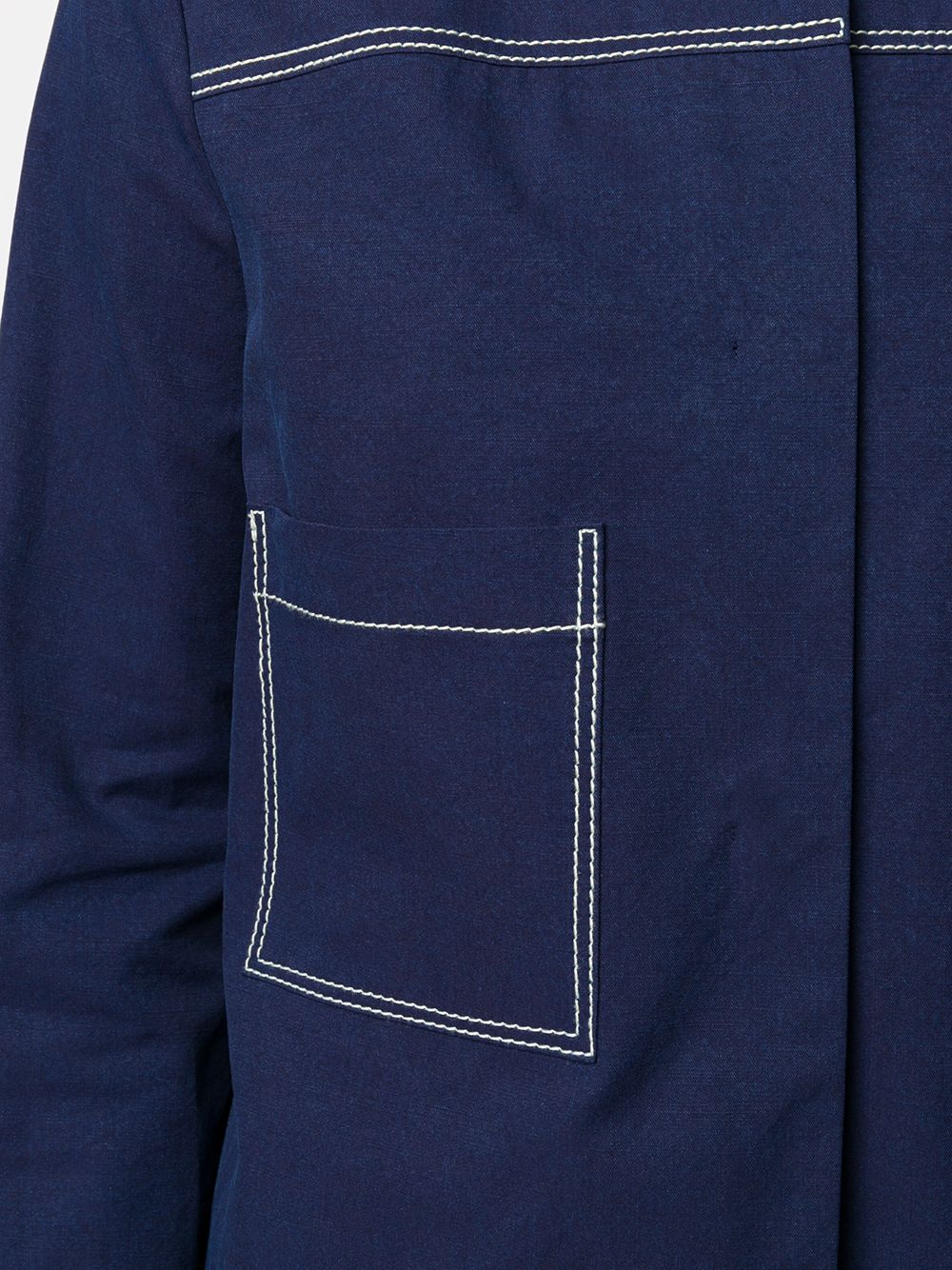 фото Odeeh stitching detail short jacket