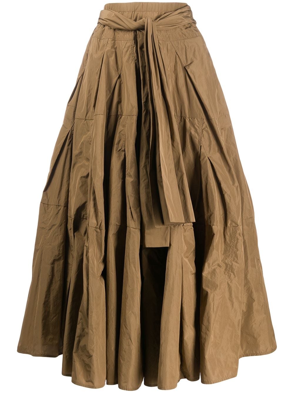Odeeh Crinkled Full Shape Skirt In Neutrals
