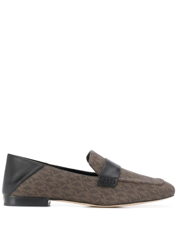 michael kors loafers brown