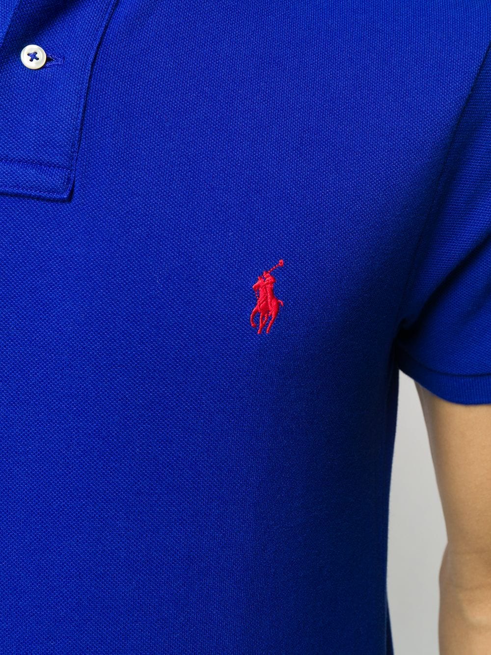 фото Polo ralph lauren рубашка-поло с вышитым логотипом