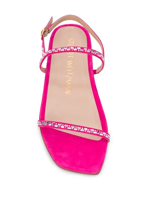 stuart weitzman rhinestone sandals