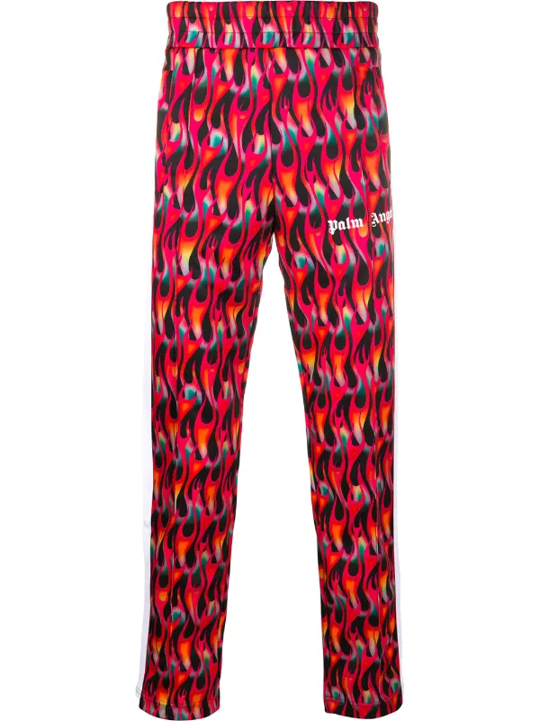 palm angels black and pink track pants