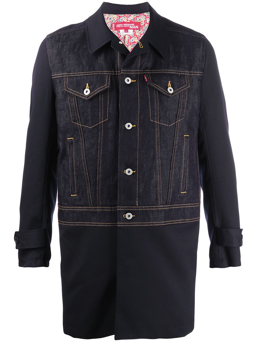 JUNYA WATANABE DENIM LONGLINE JACKET