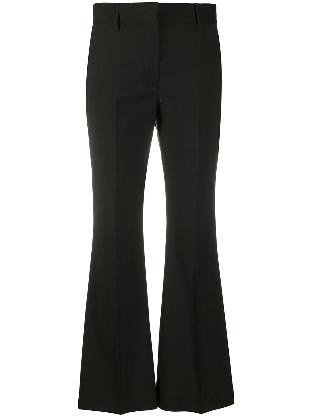 MSGM MID-RISE FLARED TROUSERS