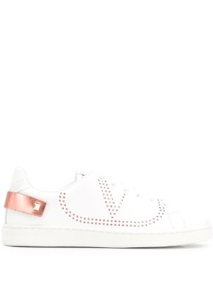 women's valentino studded trainers