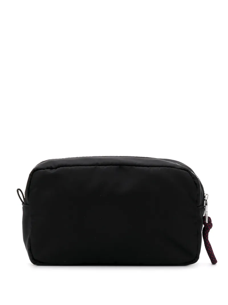 Ps By Paul Smith Double Zip Makeup Bag In Black