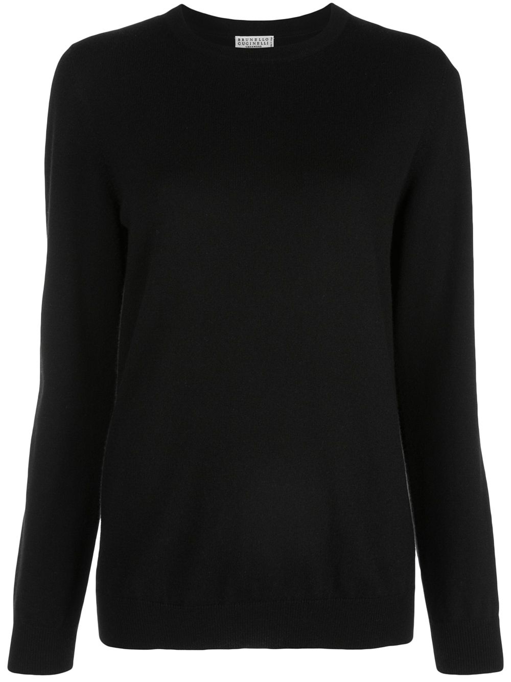 Brunello Cucinelli Boxy Fit Cashmere Jumper In Black