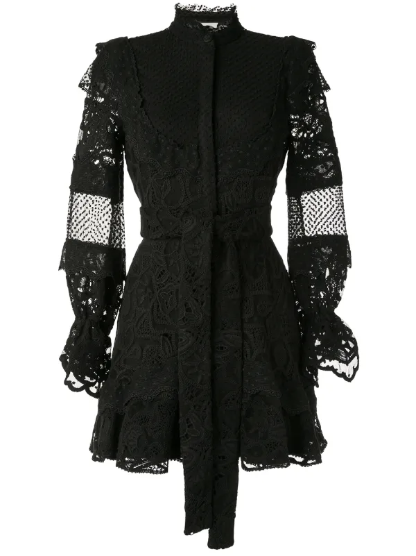 alexis black lace dress