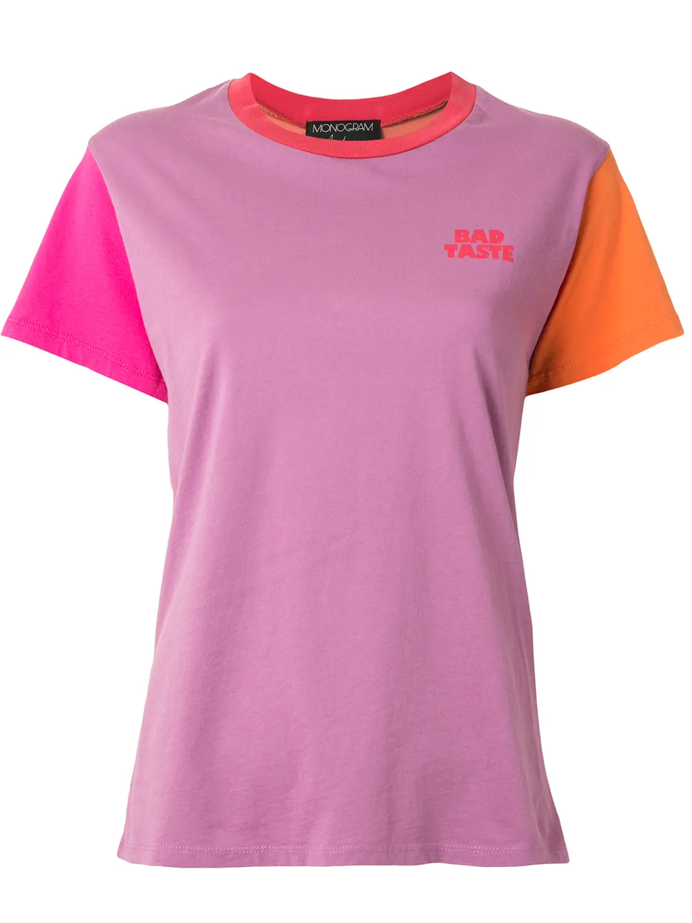 

Monogram Bad Taste slogan T-shirt - Purple