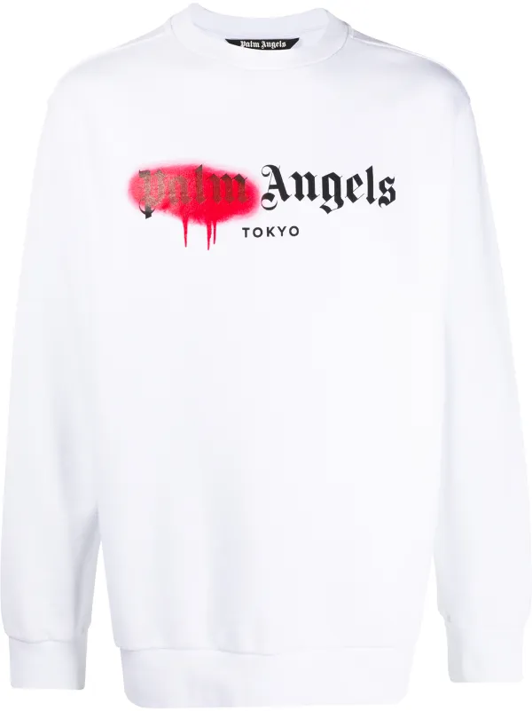 palm angels white jumper