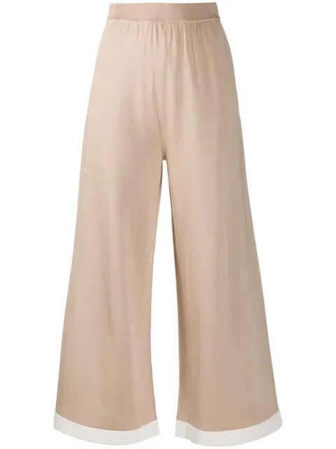 Boutique Moschino cropped wide leg trousers
