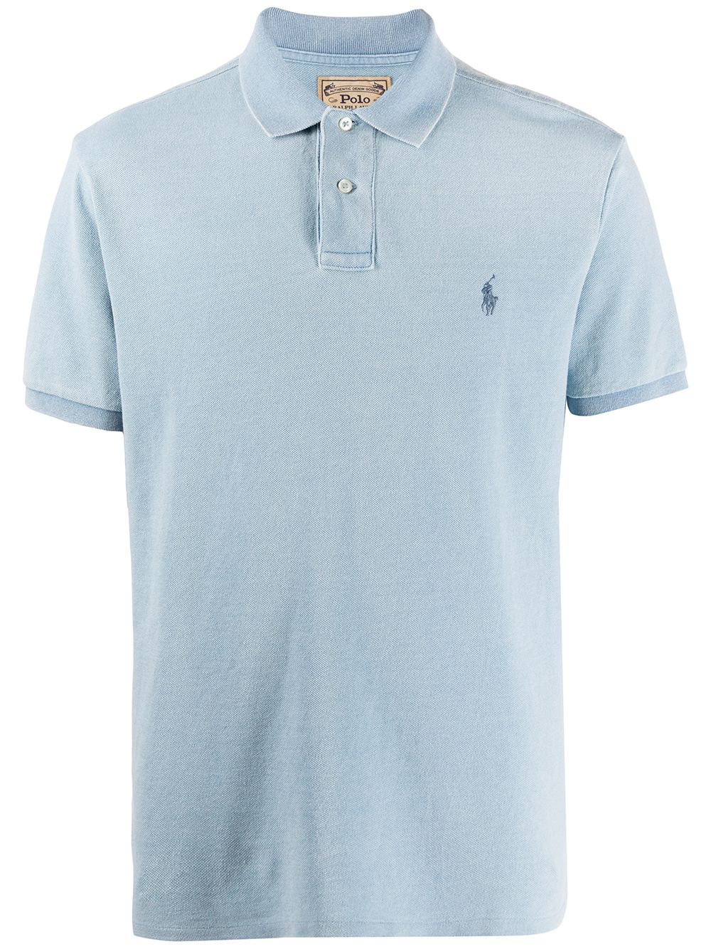 Ralph Lauren Short Sleeve Contrast Logo Polo Shirt In Blau