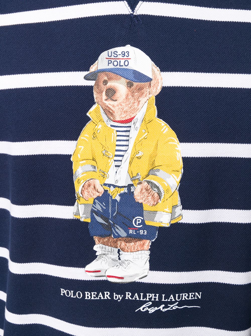 фото Ralph lauren bear striped fleece sweatshirt