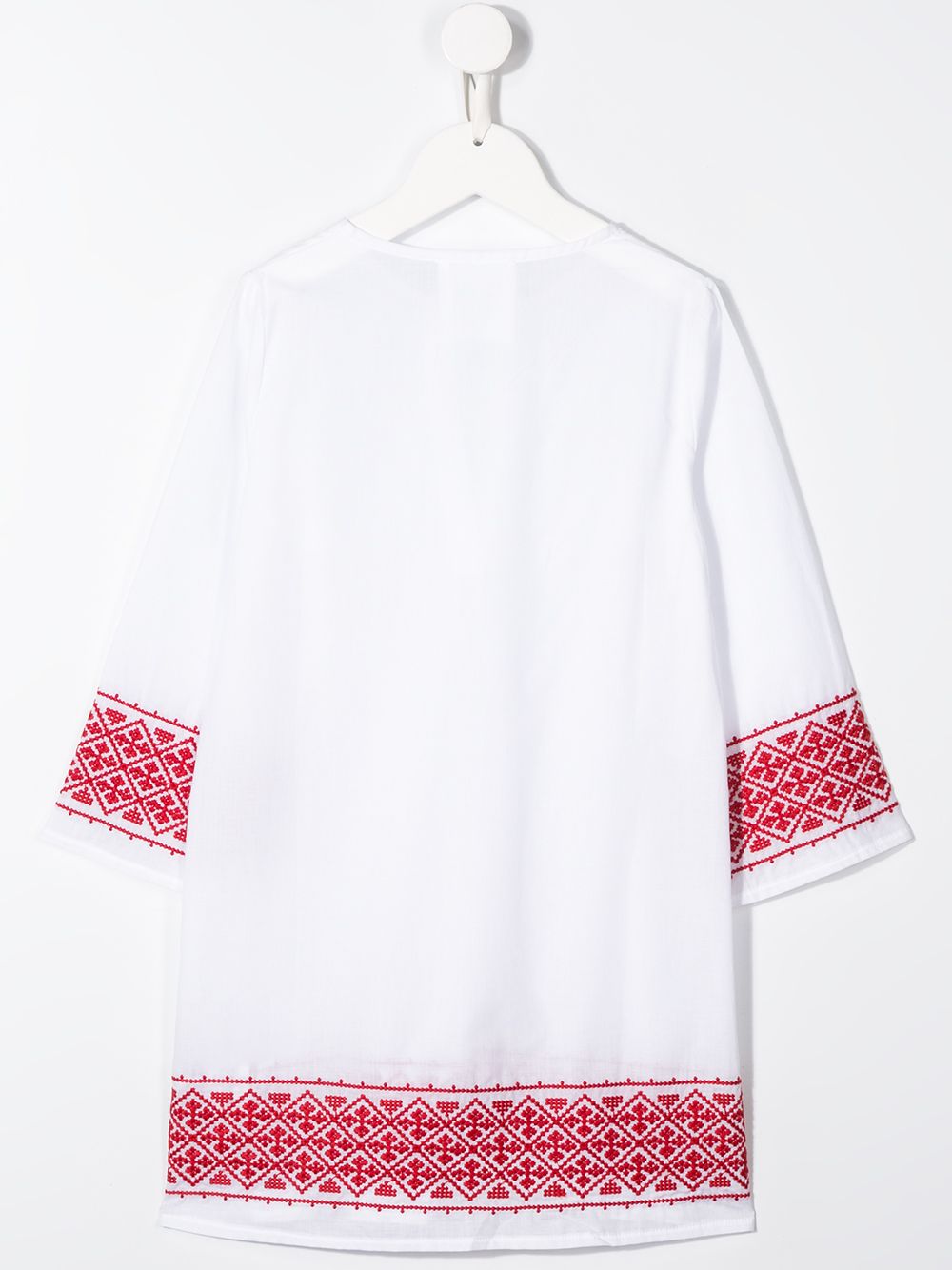 фото Douuod kids contrasting embroidery dress