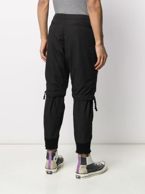 Shop Paul & Shark Drawstring Cargo Trousers In Black