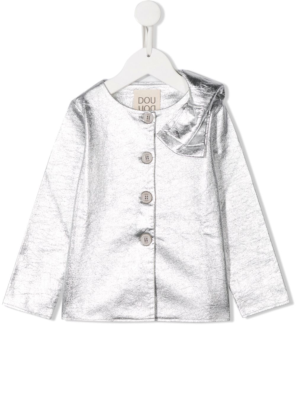 фото Douuod kids shoulder bow buttoned blouse