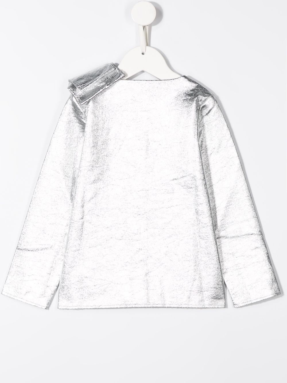 фото Douuod kids shoulder bow buttoned blouse