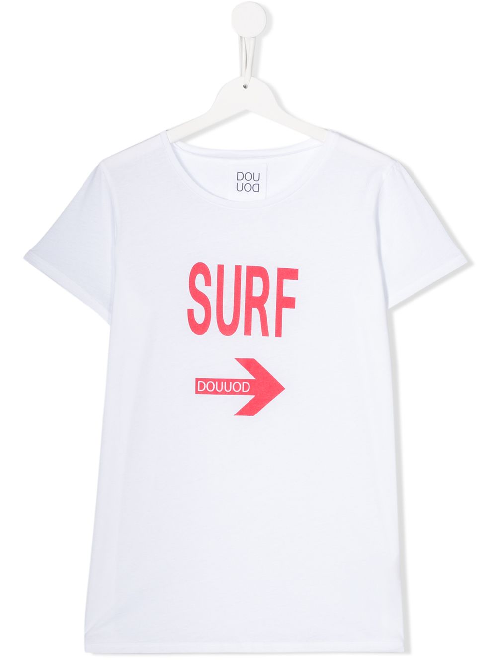 фото Douuod kids round neck surf print t-shirt