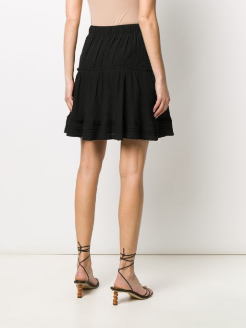 Shop Isabel Marant A-line Mini Skirt In Black