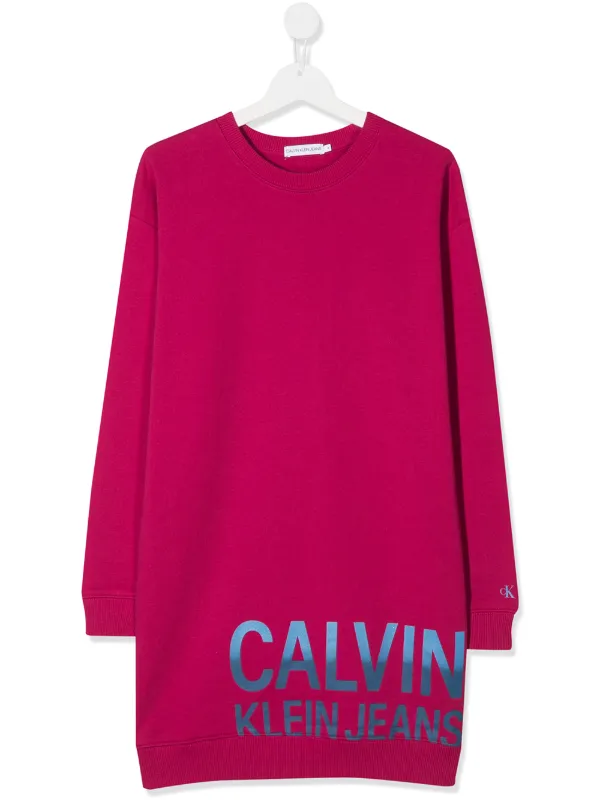 printed sweater dress