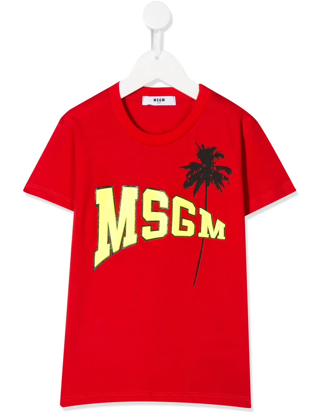 фото Msgm kids футболка с логотипом