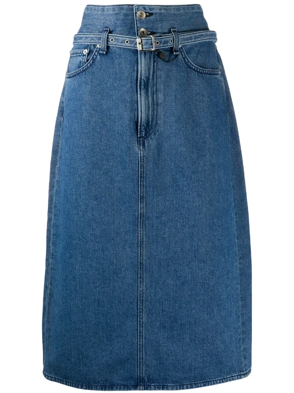 rag and bone denim skirt