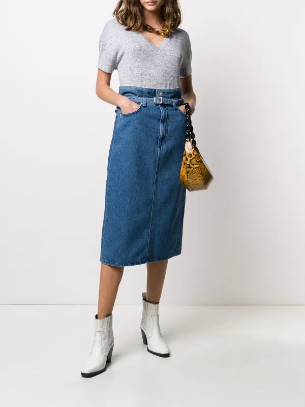 rag & bone denim skirt