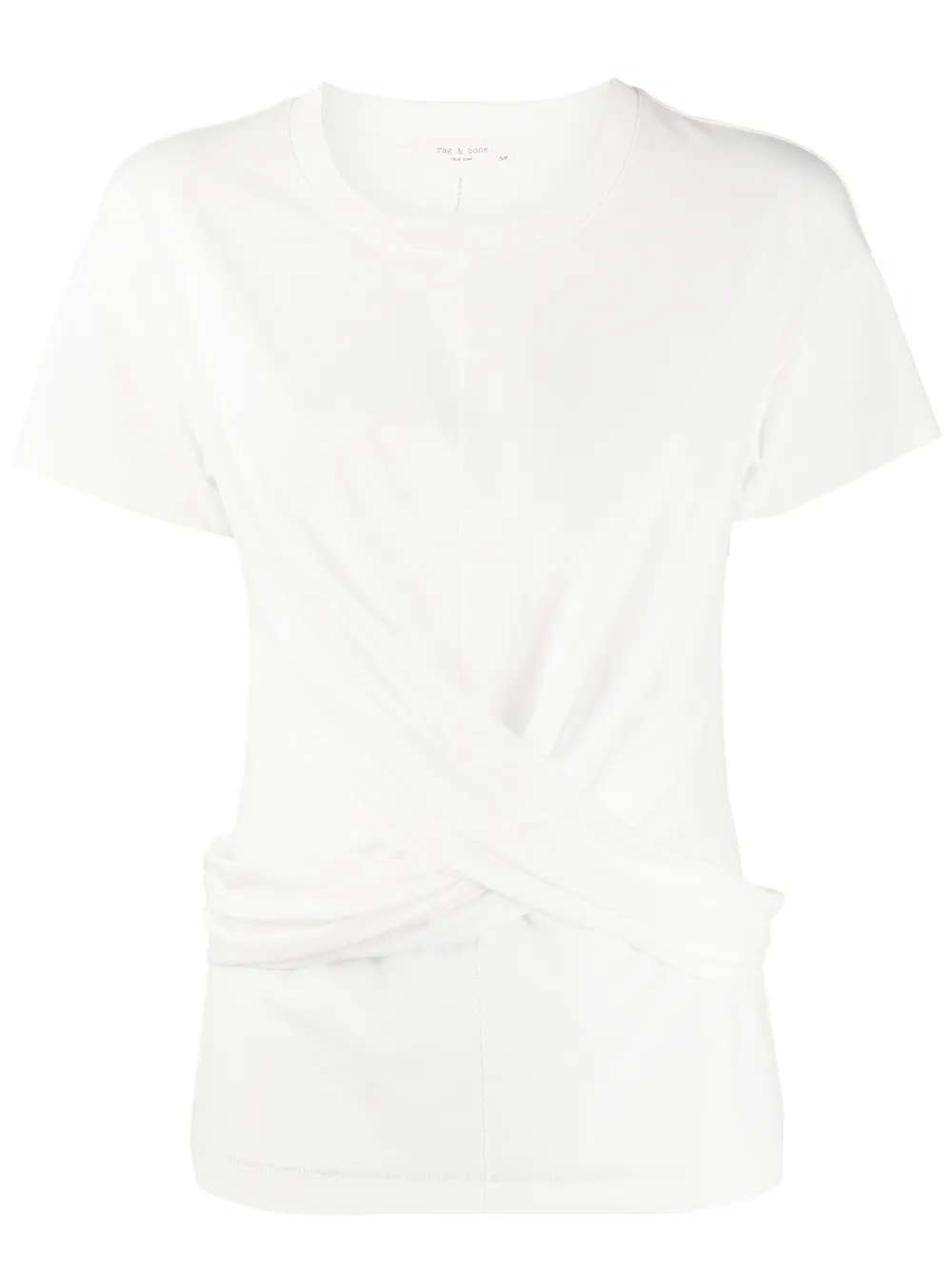 Rag & Bone Slub-texture Pima-cotton T-shirt In White