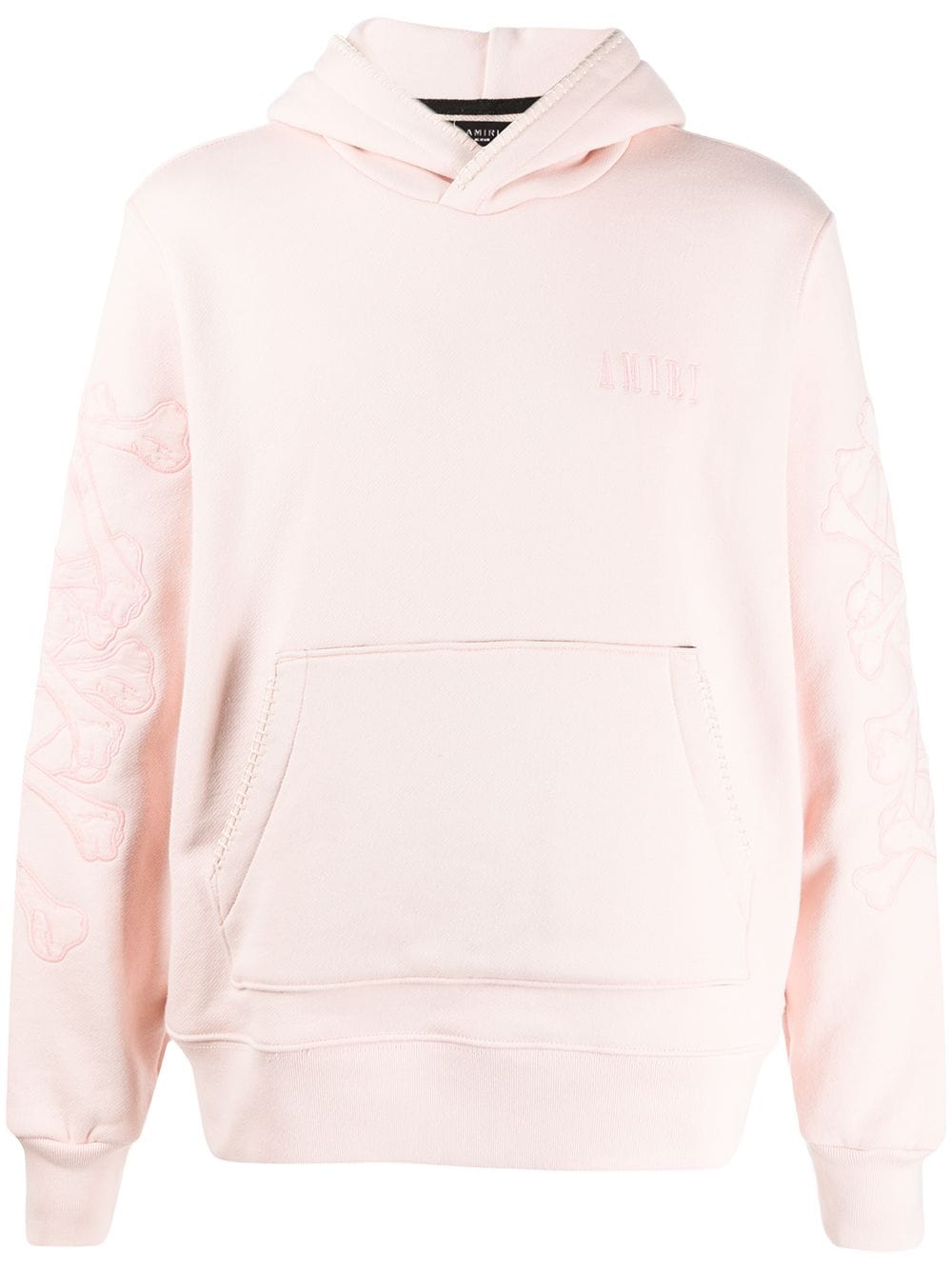 Amiri Long Sleeve Stitch Detail Hoodie In Pink