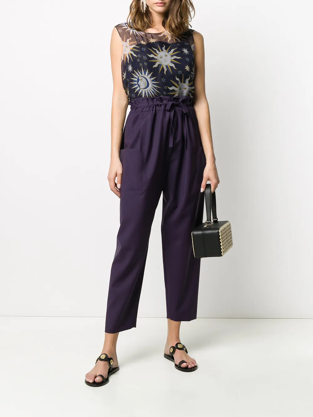 Maison Rabih Kayrouz Blouse met print - Blauw