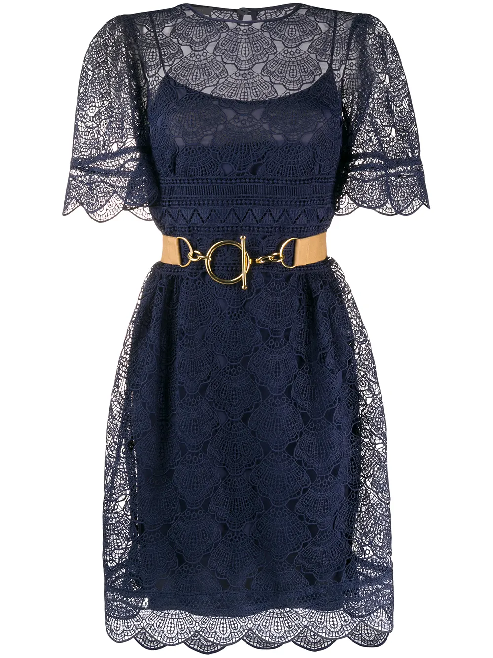 Alberta Ferretti Kleid Mit Spitzen-Overlay aLi19 PGcvo Alberta Ferretti Kleid Mit Spitzen-Overlay aLi19 PGcvo