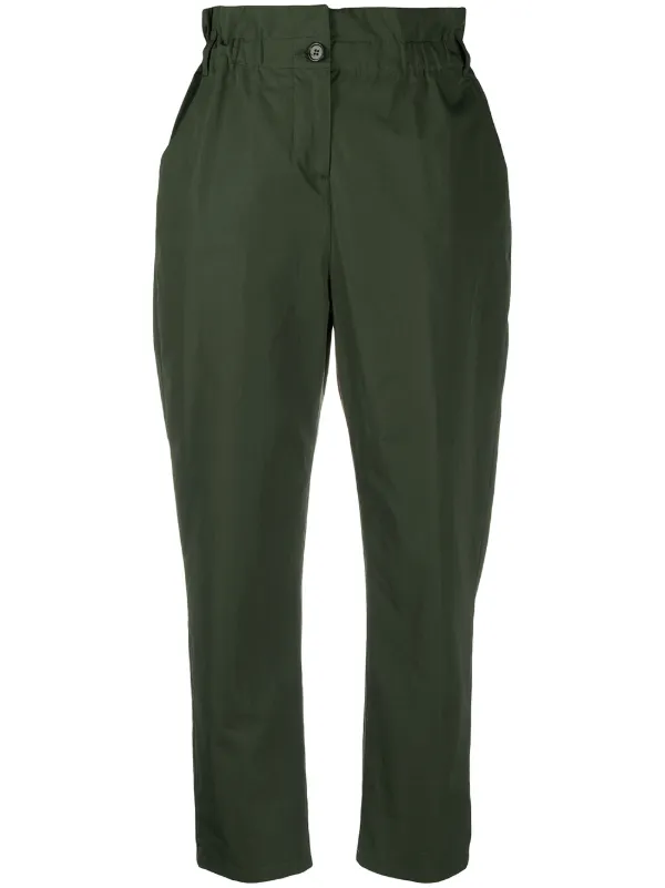 paperbag waist tapered trousers