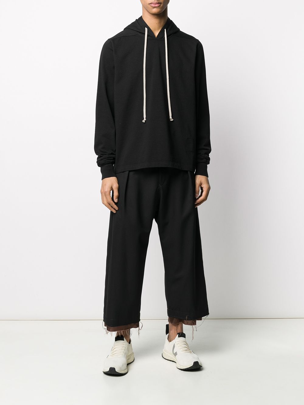 фото Rick owens drkshdw boxy-fit drawstring hoodie