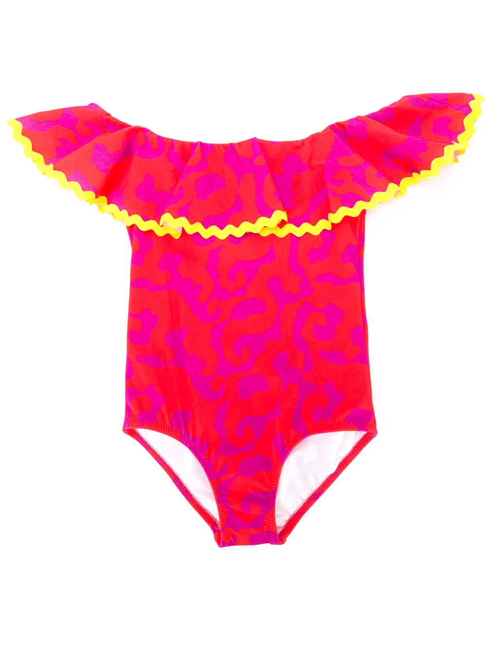 фото Nessi byrd kids siva abstract-print swimsuit