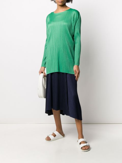 Pleats Please Issey Miyake Pleated Tunic Style Top Ss20 | Farfetch.com