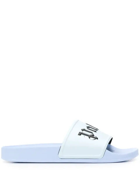 palm angels blue slides