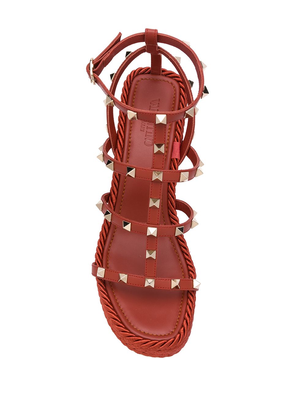 фото Valentino босоножки valentino garavani rockstud 110 на танкетке