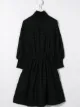 Image 2 of UNLABEL ruched waist turtle neck checked dress