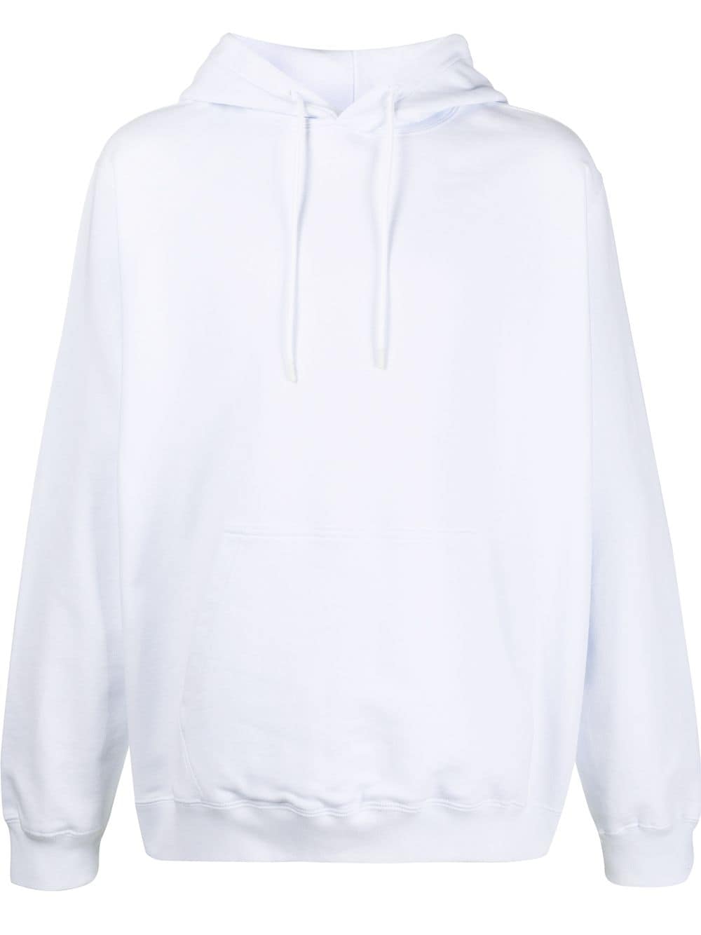 Msgm Oversized-fit Cotton Hoodie In White