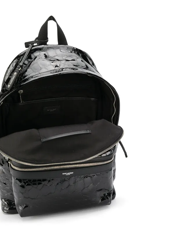 saint laurent crocodile backpack