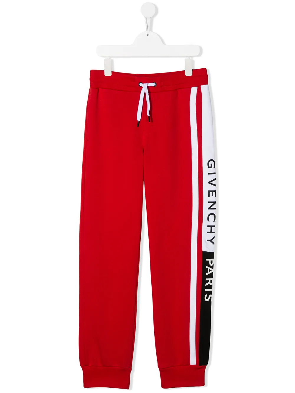 Givenchy Teen Logo-print Tracksuit Trousers In Red