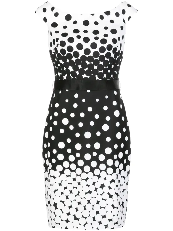 tadashi shoji black and white dress