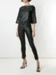 Image 2 of Andrea Bogosian Ray boat neck blouse