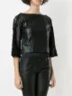 Andrea Bogosian Ray boat neck blouse