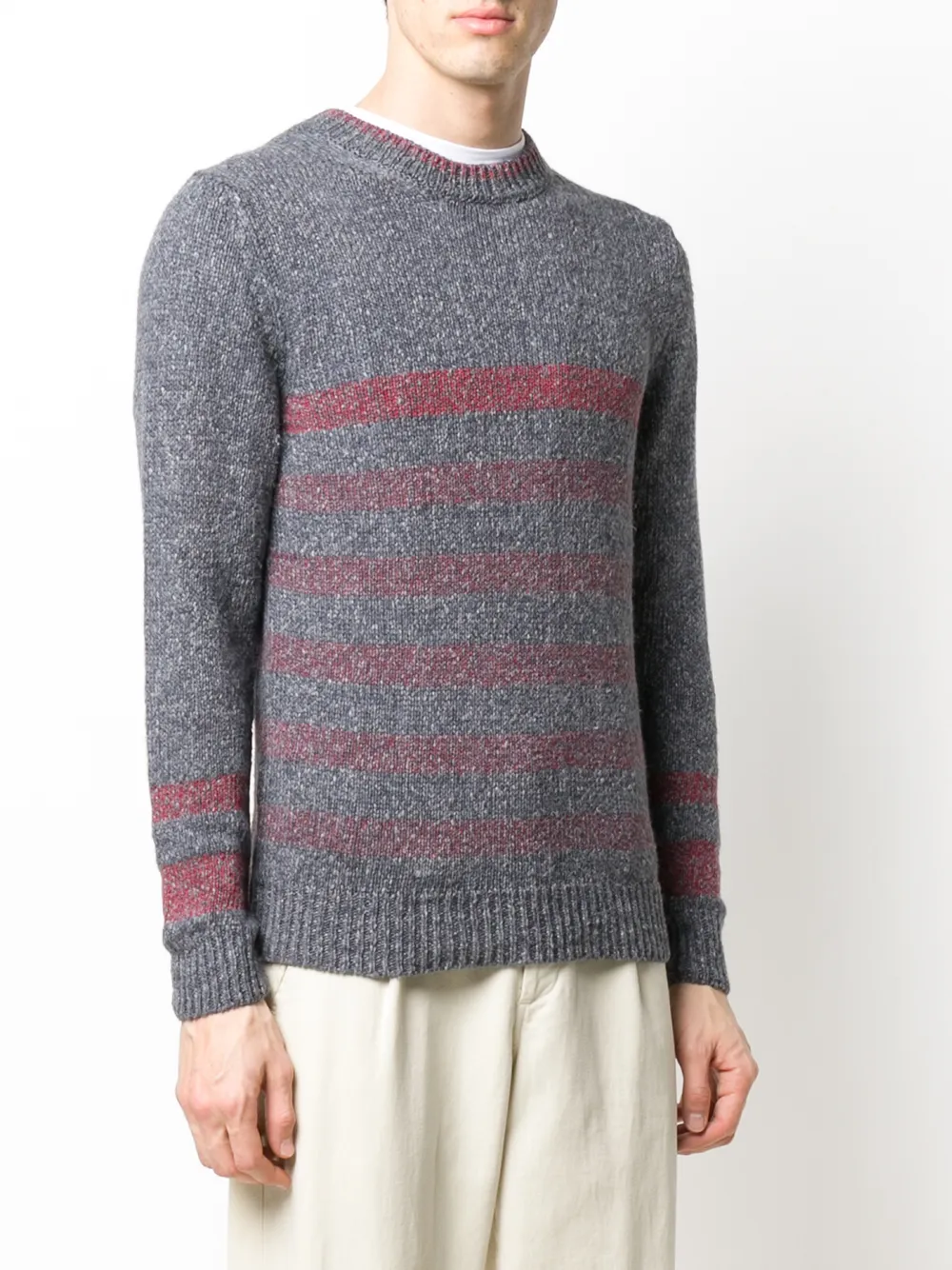 фото Zanone striped crewneck jumper