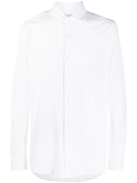 Glanshirt Fil d'Ecosse slim fit shirt
