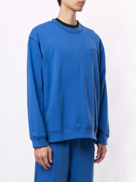 Shop blue Off Duty jersey sweatshirt with Express Delivery - Farfetch