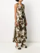 Golden Goose cow hide-print sleeveless wrap dress