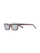Image 2 of Saint Laurent Eyewear tortoiseshell rectangle sunglasses