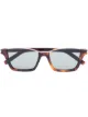 Image 1 of Saint Laurent Eyewear tortoiseshell rectangle sunglasses